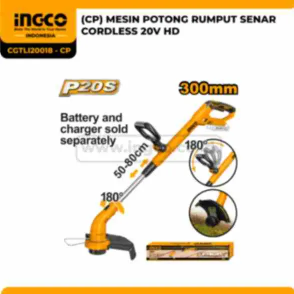 CGTLI20018 - CP - (CP) MESIN POTONG RUMPUT SENAR CORDLESS 20V HD !